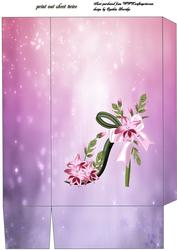 Pink Flower Shoe Gift Bag