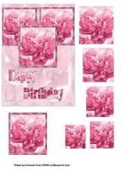 Pink Flower Card