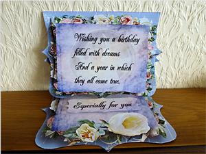 Bracket Easel White Rose