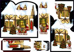 Christmas Santa Bookmark Card