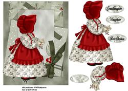Sunbonnet Sue Christmas Card