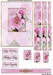 Pink Lily and Rose Side Stacker