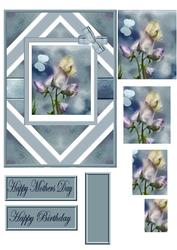 Watercolour Sweet Peas