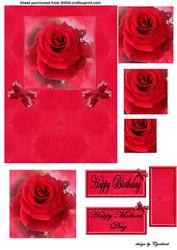 Red Rose and Bows