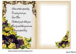 Quick Card Mothers Day