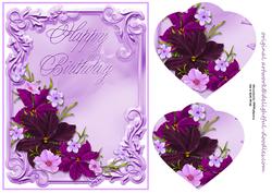Lavender Purple Card