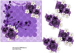 Roses and Blossom Card