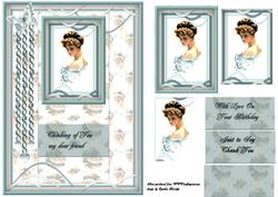 Vintage Lady Blue