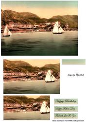 Seascape Sailing Scene