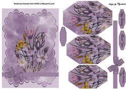 Lilac Flower Card