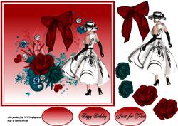 Red Rose Lady
