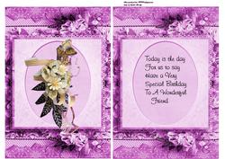 Best Friend Card and Insert
