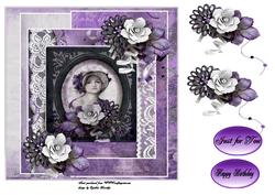 Vintage Lady Card
