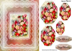 Lace and Sweetpeas