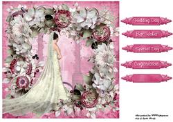 Pink and White Flowers Wedding