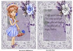 Tulips and Lace Card and Insert