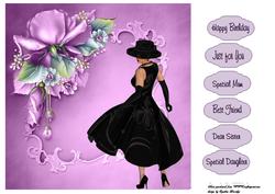 Black Dress Card