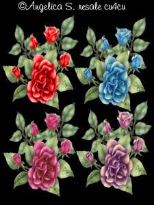 Rose and Leaves Cu4cu