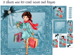 Blue Shopping Girl Mini Kit