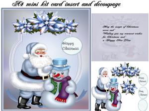 A4 Blue Santa Mini Kit
