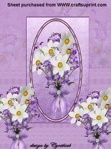 Oval Frame Flowers Kit