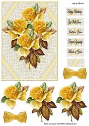 Lemon Roses Decoupage