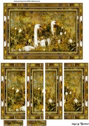 Swans in the Daffodils