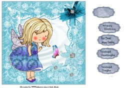 Izzy butterfly fairy card