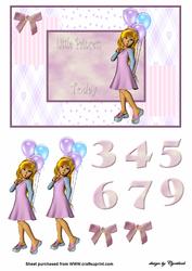 Little Princess Age Card