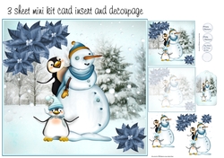 snowman scene mini kit
