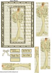 Cream Fashion Lady