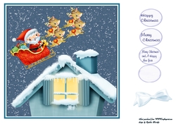 Santa flying