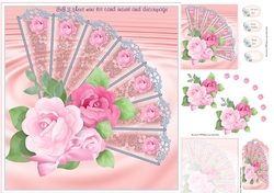 pink rose fan mini kit