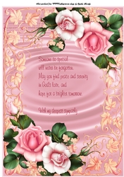 A4 rose sympathy