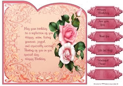 pink shaped roses