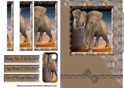 Elephant Side Stacker Card