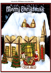 A4 Christmas house