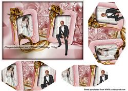 Pink Wedding Day Congratulations