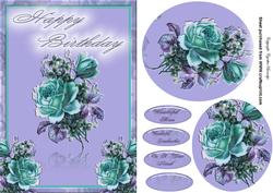 Embossed Rose Card