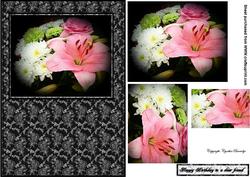 Black Lace Lily and Rose