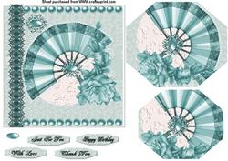 Blue Lace and Fan
