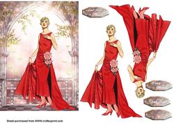Red Dress Vintage Fashion
