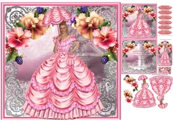 pink victorian lady mini kit