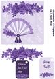 Lavender Fan Card