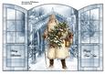 Father Christmas Blue Gatefold