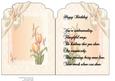 Tulips and Butterfies Insert
