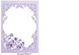 Rose and Butterfly Insert Lavender