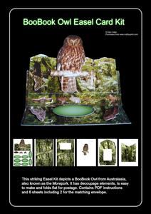 Boobook Owl Easel Card Kit