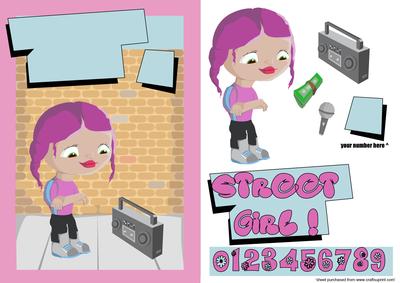 Graffiti Girl Quick Card