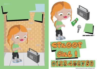 Graffiti Girl Quick Card